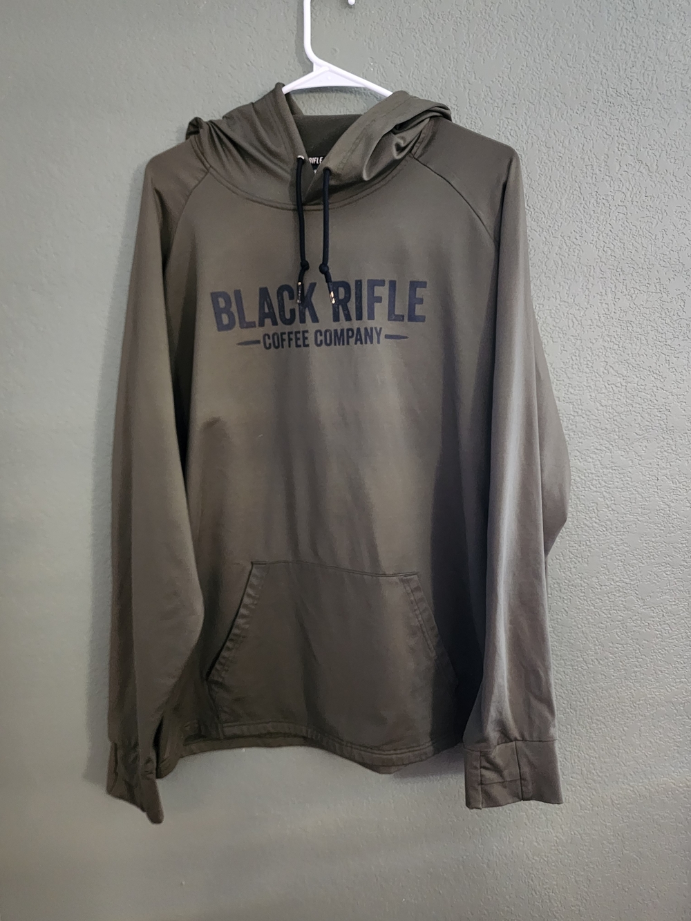 Black Rifle Coffee Co Men’s XL Olive Performance Pullover Hoodie BRCC